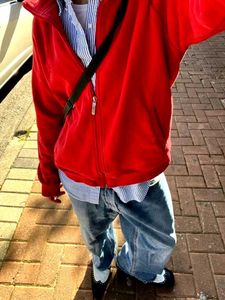 All Star Converse Red Fleece Jacket