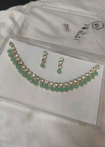 Elegant Teal &amp; Crystal Jewellery Set