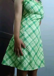 Green Plaid Sundress