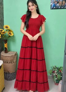 Boho Tiered Maxi Dress of 1