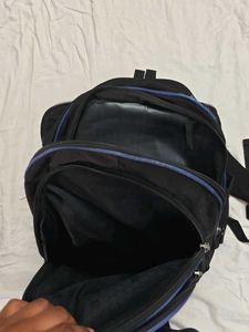 Durable Blue &amp; Black Backpack