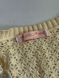 Cute Lace Trimmed Crochet Cardigan