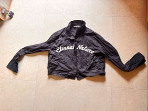Black "Eternal Nature" Long Sleeve Top