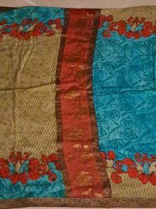 Boutique Made Saree With Designer Blouse