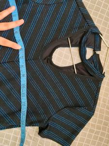 Sparkly Striped Mini Dress
