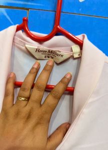 Elegant Pink scarf shirt