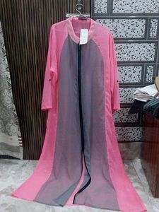 Pink & Grey Ethnic Gown