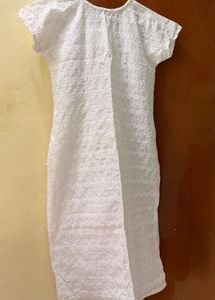 White Chikankari Kurta