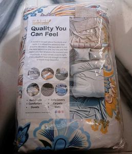 Hot & Soft Glace Cotton Duvet Cover Set with Zippe