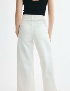 Classic white wide leg jeans from offduty
