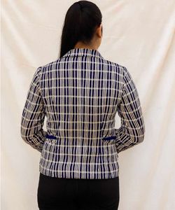 Striped Plaid Blazer