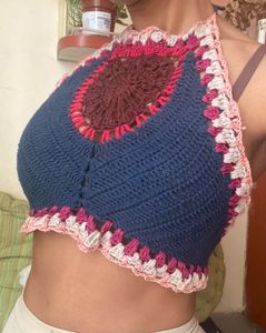 Boho Crochet Halter Top