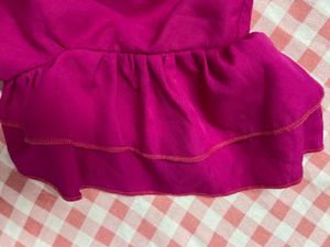 Vibrant Pink Off-Shoulder Top