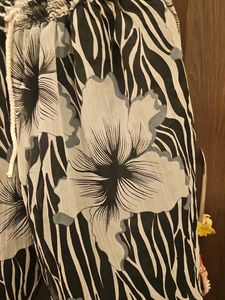 Boho Floral Print Palazzo half Pants