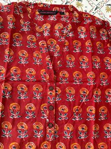 Rust Maroon ethnic kurti