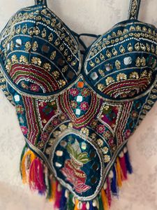 Navratri ethnic embroidery blouse