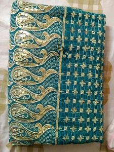 New Saree Without Fall Picho