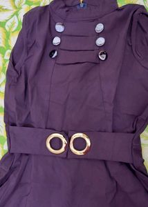 Wine Colour One Piece