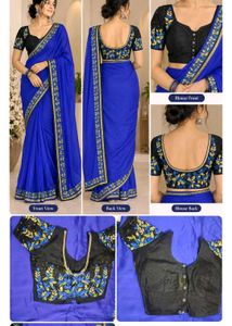 Sarees with matching  stitched blouses