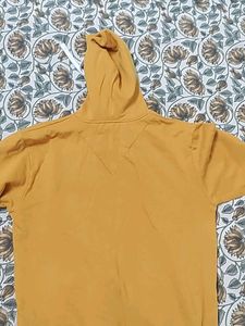 Campus sutra Graphic Print Hoodie - Mustard Yellow