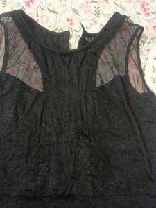 Little Black Dress with Lace Detail