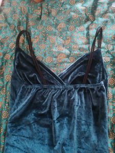 Velvet Ruched Mini Dress