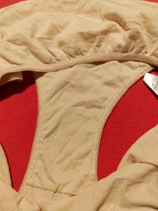 Women’s High-Waist Brief Panty – Beige, 2XL