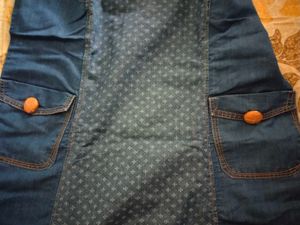 Denim Dress with Pockets