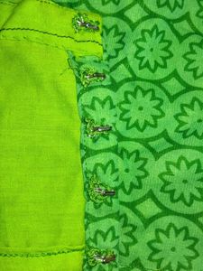 Green Floral Print Blouse