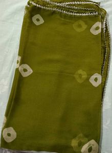 Olive Green Kurta Set with Dupatta