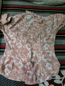 Stylish Printed V-Neck Top