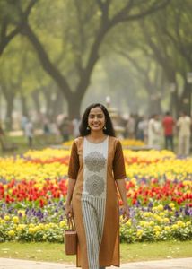 Elegant Brown & Beige Kurta