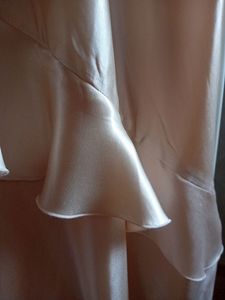 45 H&amp;M Flounced satin Slip dress