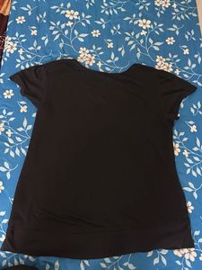 Stylish Black V-Neck Tunic Top