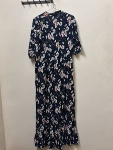 Navy Floral Maxi Dress