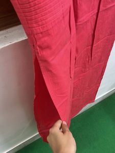 Coral Pink Sleeveless Midi Dress