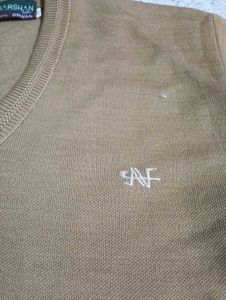 Vintage Brown V-Neck Sweater