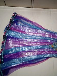 Stunning Blue &amp; Purple Lehenga Choli