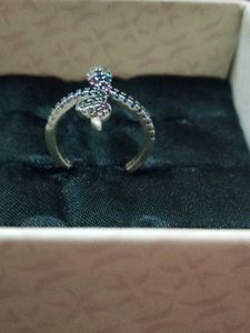 925 pure silver sparkling snake Ring # fixed price