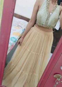 Heavy Net Lehnga Skirt For Women