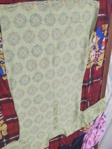 sea Green Printed Kurta