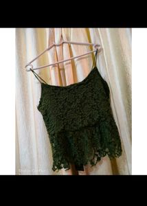 Lifestyle Green Shimmery Top