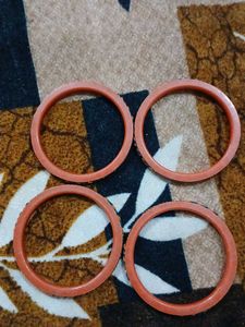 Elegant Gold &amp; Blue Bangle Set