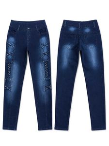 New Stylish Embellished Blue Jeans for Girls