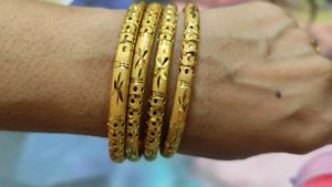 Guaranteed Gold Plated Bangle Size 2/4
