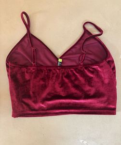 Velvet Crop Top