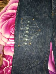 RARE VINTAGE COWBOY DISTRESSED BELL BOTTOM JEANS
