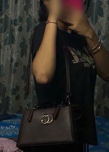 Stylish Dark Brown Handbag
