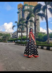 Garba/Navratri Lehenga Black