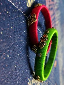 Vibrant Silk Thread Bangles